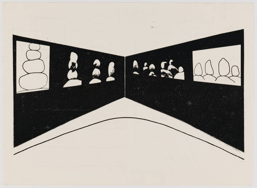 Karta pocztowa &bdquo;Obrazy uzupełniające&rdquo; Zygmunta Rytki