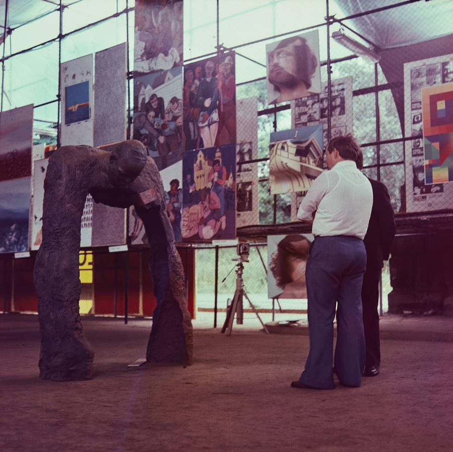 Wystawa CDN - &bdquo;Prezentacje Sztuki Młodych&rdquo;, Pod Mostem Poniatowskiego, Warszawa, 1977
