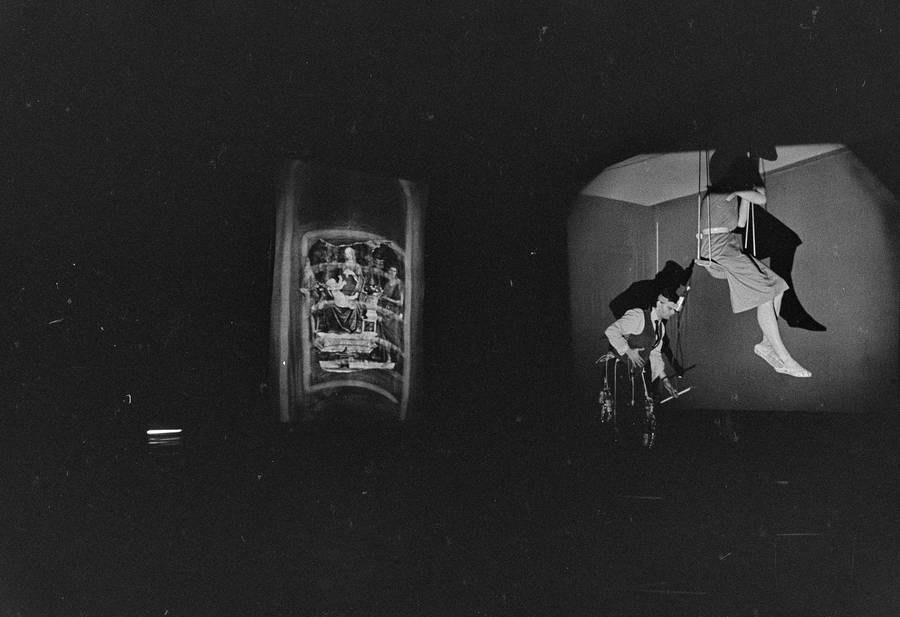 Władysław Kaźmierczak, performans, Galeria Stodoła, Warszawa, 1986