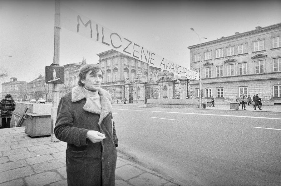 &bdquo;Żywa galeria&rdquo;, Andrzej Partum, Milczenie awangardowe, Warszawa, 1974 (ASP - UW)