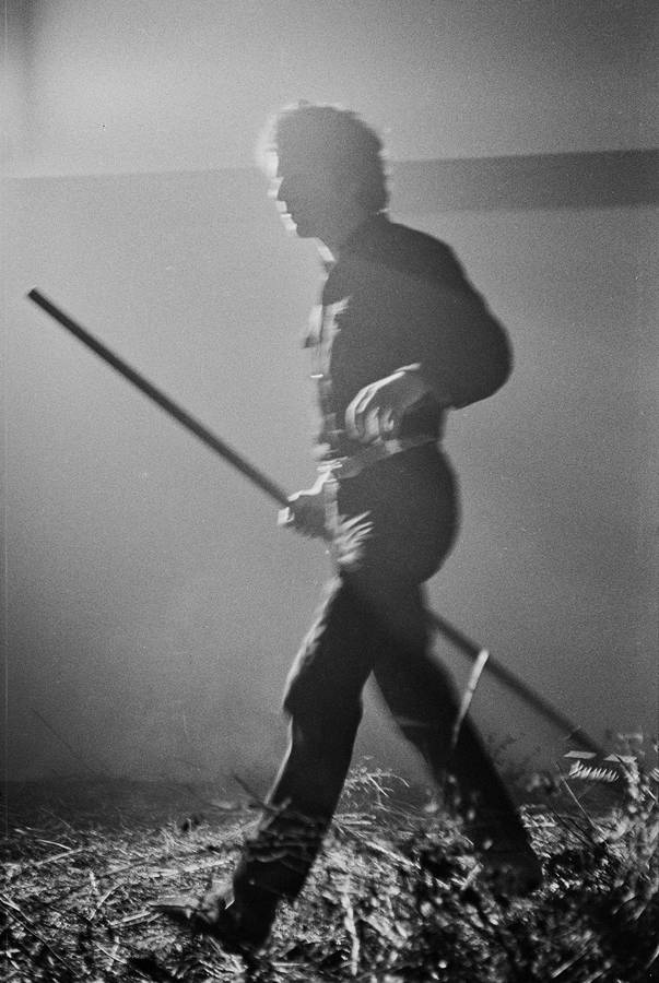 Krzysztof Zarębski, performans &bdquo;Kwiaty&rdquo;, Liga Kobiet, Warszawa, 1971