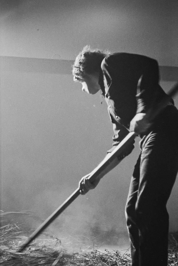 Krzysztof Zarębski, performans &bdquo;Kwiaty&rdquo;, Liga Kobiet, Warszawa, 1971