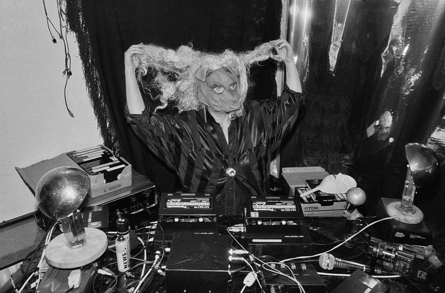 Jolanta Lothe, Piotr Lachman &bdquo;Akt-orka II&rdquo; (próby), SPAM, Warszawa, ok. 1986