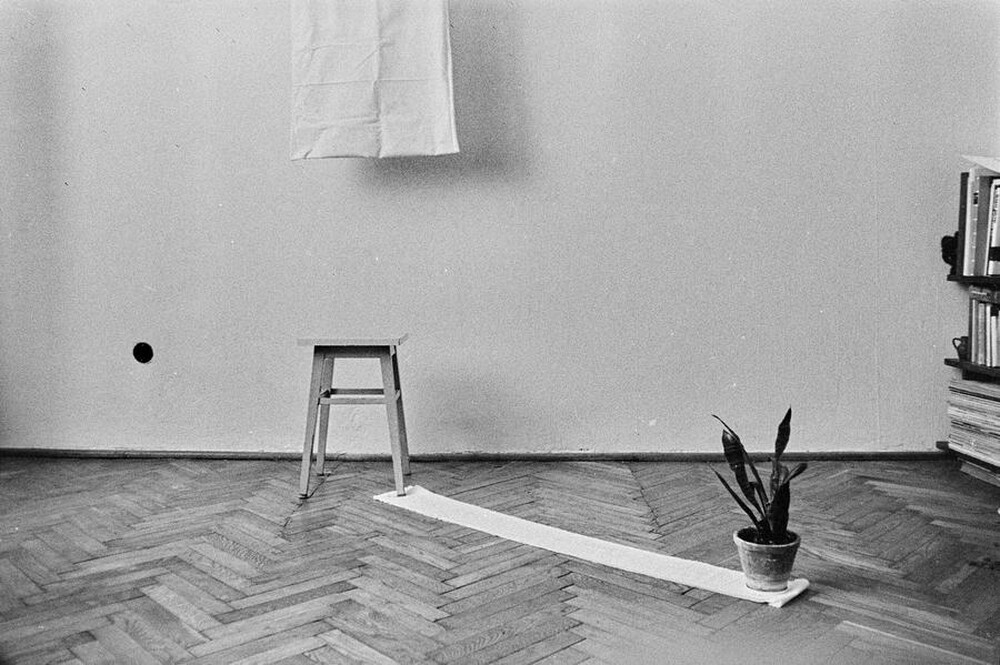 &bdquo;Żywa galeria&rdquo;, performance Krzysztofa Zarębskiego, ok. 1974