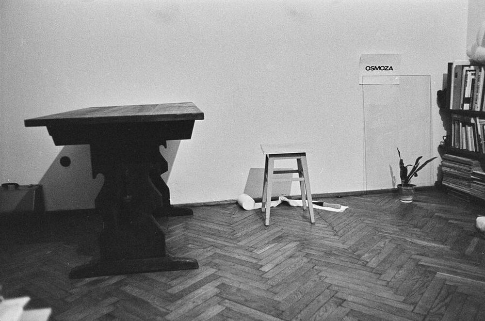"Live Gallery", performance by Krzysztof Zarębski, c. 1974
