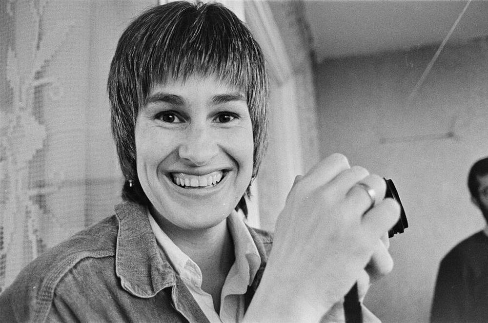 John P. Jacob w pracowni Zygmunta Rytki, Warszawa, 1986