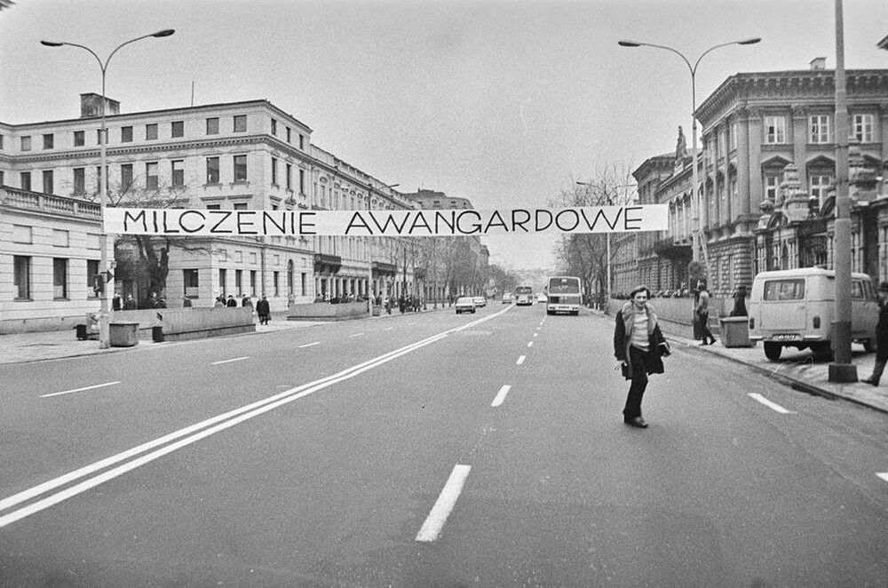 &bdquo;Żywa galeria&rdquo;, Andrzej Partum, Milczenie awangardowe, Warszawa, 1974 (ASP - UW)