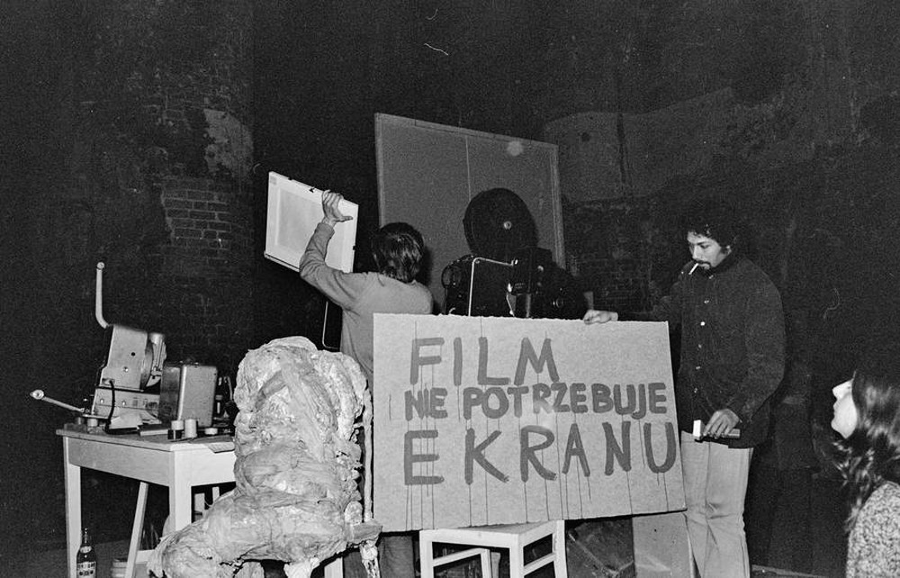 Andrzej Partum, &bdquo;Film nie potrzebuje ekranu&rdquo;, Galeria El, Elbląg, 1973