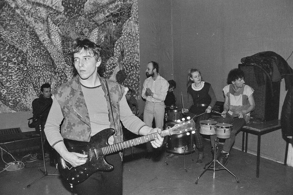 &bdquo;Wsp&oacute;lne malowanie&rdquo;, happening w Galerii Stodoła, Warszawa, 1986