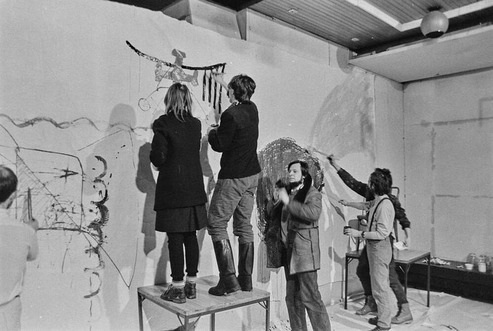 „Wspólne malowanie”, happening w Galerii Stodoła, Warszawa, 1986