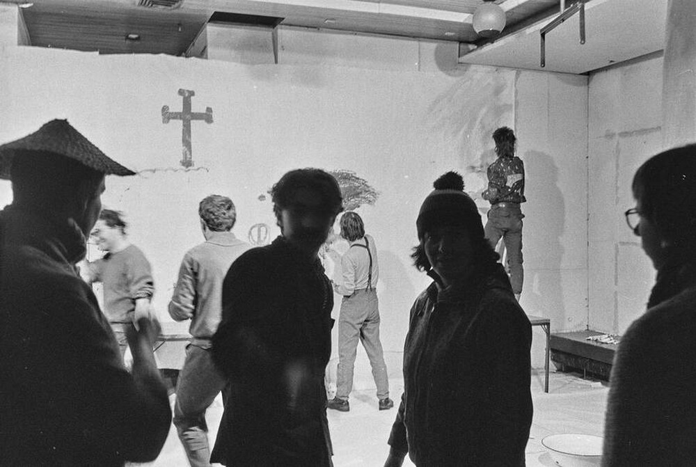 &bdquo;Wsp&oacute;lne malowanie&rdquo;, happening w Galerii Stodoła, Warszawa, 1986