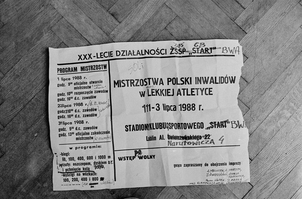 Performance exhibition, session and readings "RECORDS", BWA Gallery, Lublin, 1983