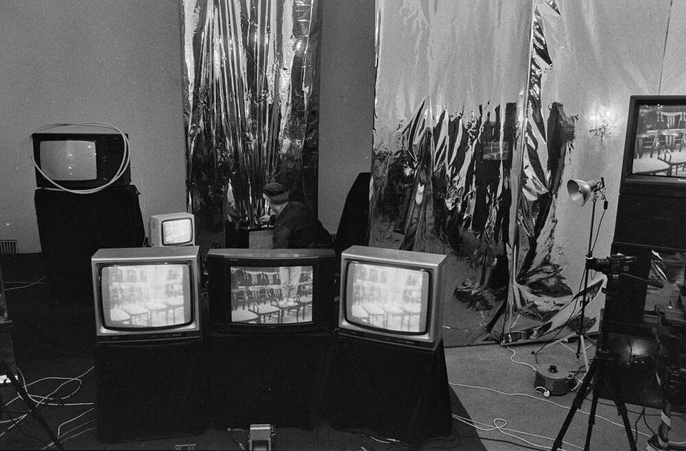 Jolanta Lothe, Piotr Lachman, "Act-ress II" (rehearsals), SPAM, Warsaw, 1989