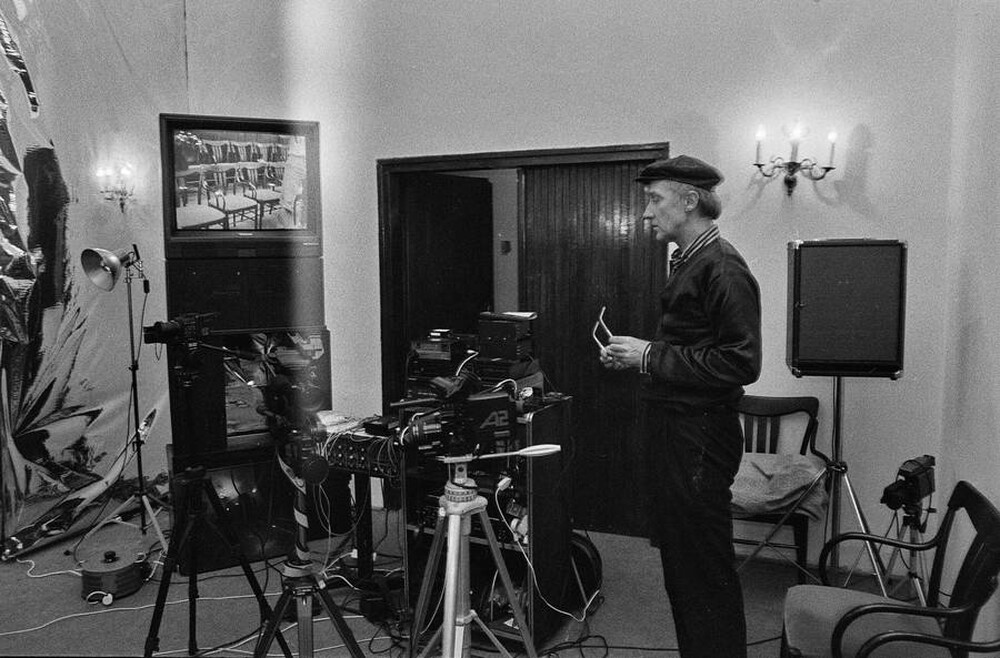 Jolanta Lothe, Piotr Lachman, "Act-ress II" (rehearsals), SPAM, Warsaw, 1989