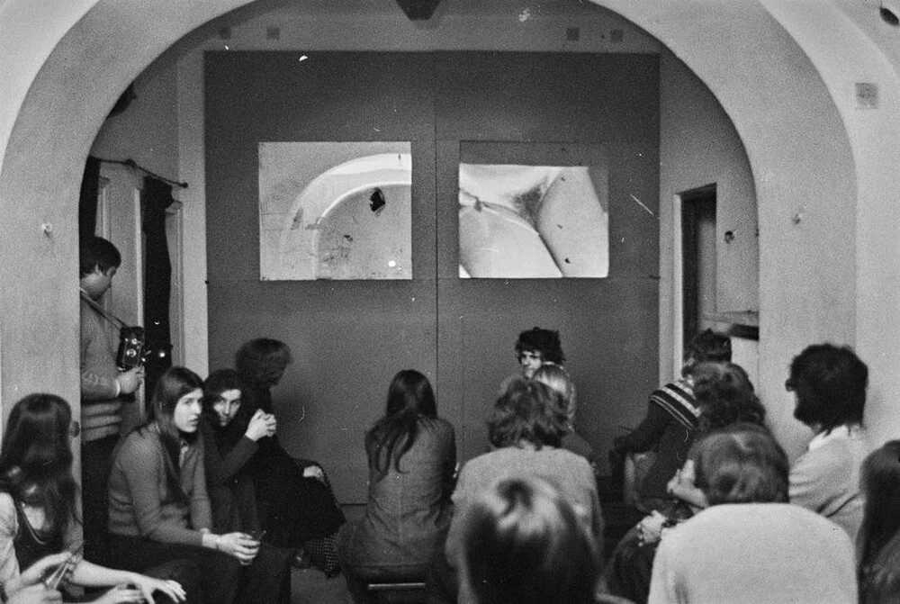 Krzysztof Zarębski, performance, Sigma Gallery, Warsaw, 1973