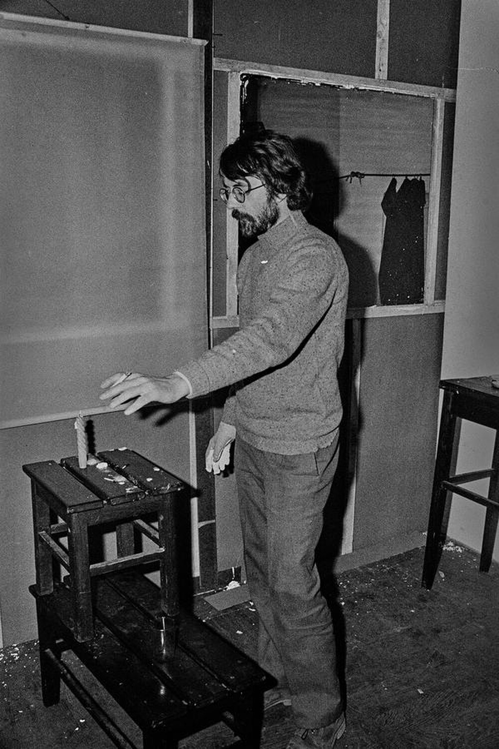 Krzysztof Zarębski, performance, Sigma Gallery, Warsaw, 1973