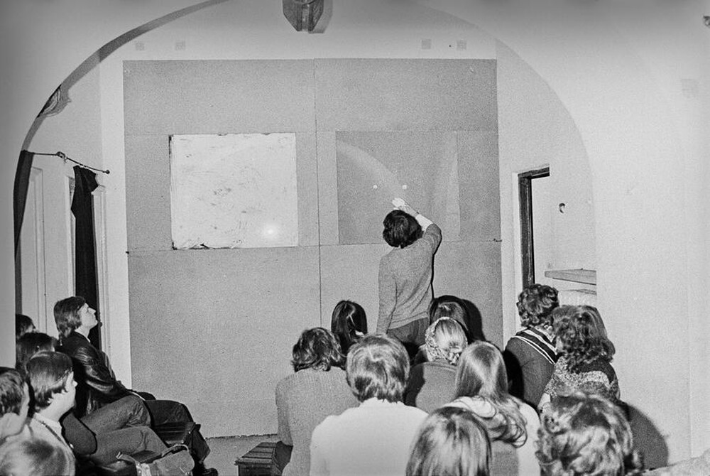 Krzysztof Zarębski, performance, Sigma Gallery, Warsaw, 1973