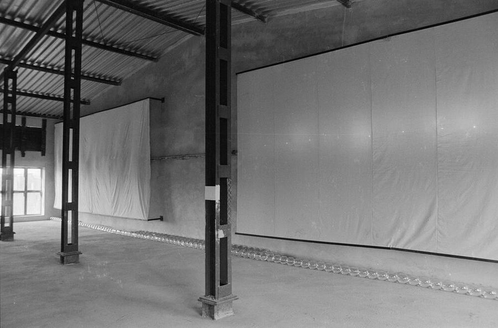 Exhibition "Construction in Process" (documentation), Łódź, 1990