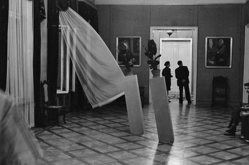 Wystawa „Konstrukcja w procesie” (otwarcie), Łódź, 1990