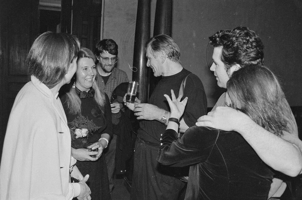 Wystawa &bdquo;Konstrukcja w procesie&rdquo; (otwarcie), Łódź, 1990