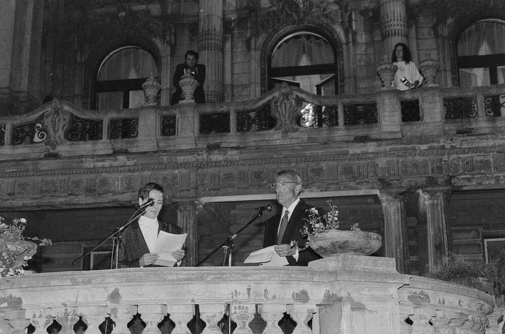 Wystawa &bdquo;Konstrukcja w procesie&rdquo; (otwarcie), Łódź, 1990