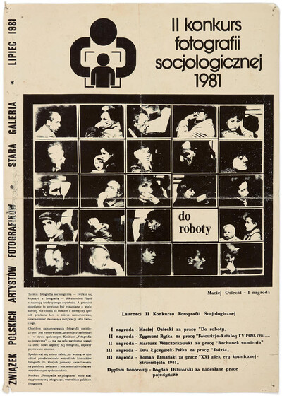 Plakat II konkursu fotografii socjologicznej