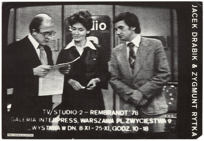 Informacja o wystawie Jacka Drabika i Zygmunta Rytki &bdquo;Studio 2&rdquo;