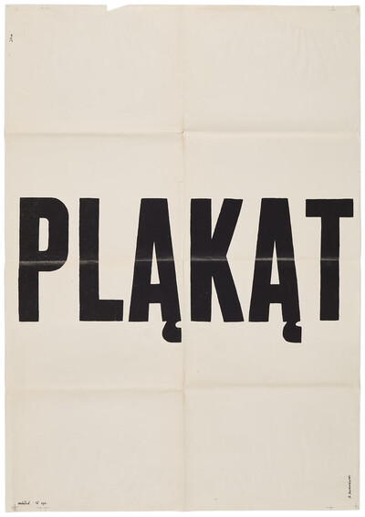 Plakat &bdquo;PLĄKĄT&rdquo;