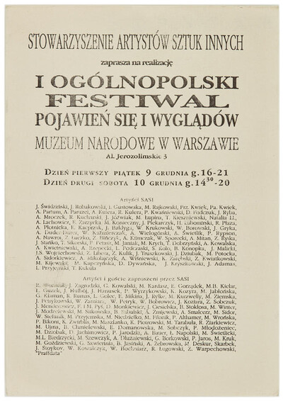 Zaproszenie na realizację I Og&oacute;lnopolskiego Festiwalu Pojawień się i Wygląd&oacute;w