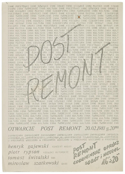 Zaproszenie na koncert audio Henryka Gajewskiego oraz wiecz&oacute;r z książkami autorskimi Piotra Rypsona