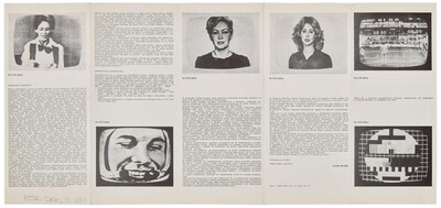 Information on the "Television is a Woman" exhibition of the graphic art of Jacek Drabik