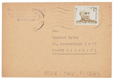 Zaproszenie na og&oacute;lnopolska wystawe pokoleniową &bdquo;Wczoraj i dziś&rdquo; (rewers)