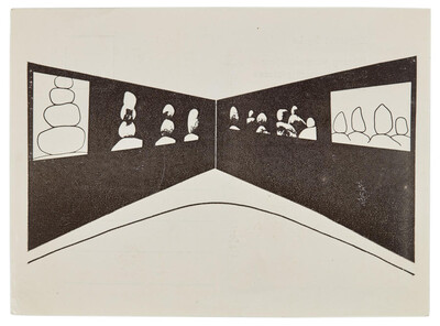 Karta pocztowa &bdquo;Obrazy uzupełniające&rdquo; Zygmunta Rytki