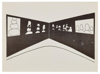 Karta pocztowa &bdquo;Obrazy uzupełniające&rdquo; Zygmunta Rytki