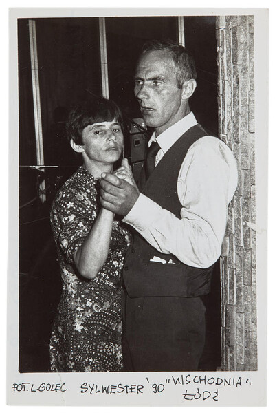 Fotografia Leszka Golca wykorzystana jako karta z życzeniami noworocznymi dla Zygmunta Rytki