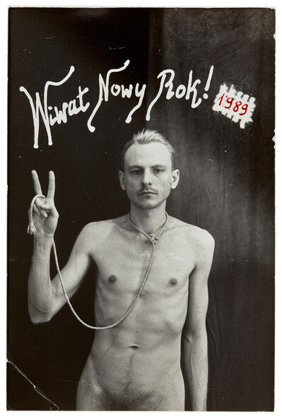 Kartka noworoczna autorstwa Zofii Kulik