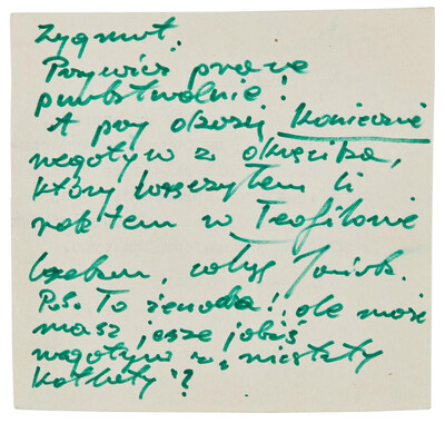 Zaproszenie na składanie &bdquo;Tanga nr 8&rdquo; (rewers)