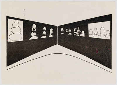 Karta pocztowa &bdquo;Obrazy uzupełniające&rdquo; Zygmunta Rytki