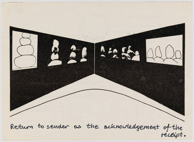 Karta pocztowa &bdquo;Obrazy uzupełniające&rdquo; Zygmunta Rytki