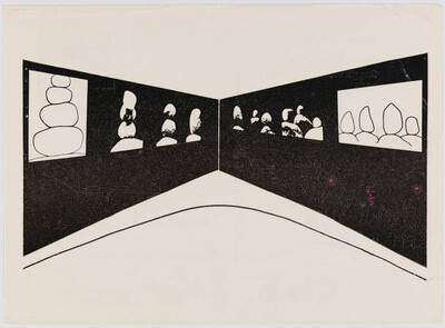 Karta pocztowa &bdquo;Obrazy uzupełniające&rdquo; Zygmunta Rytki