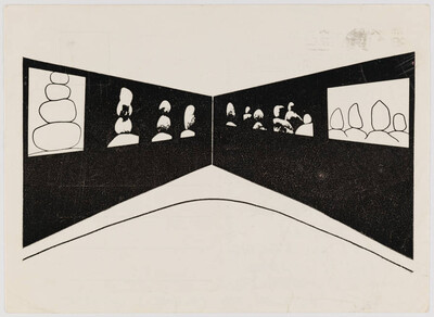 Karta pocztowa &bdquo;Obrazy uzupełniające&rdquo; Zygmunta Rytki