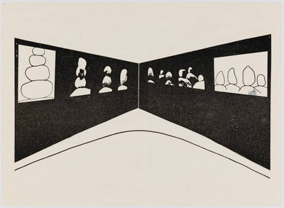 Karta pocztowa &bdquo;Obrazy uzupełniające&rdquo; Zygmunta Rytki