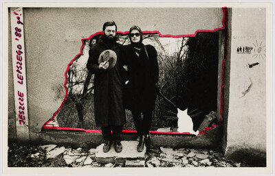 Postcard by Anna Beata Bohdziewicz with New Year's greetings for Zygmunt Rytka