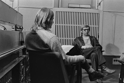 &bdquo;Żywa galeria&rdquo;, dykusja w Wytw&oacute;rni Film&oacute;w Oświatowych, Ł&oacute;dź, ok. 1974