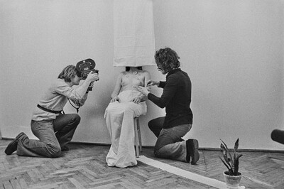 &bdquo;Żywa galeria&rdquo;, performance Krzysztofa Zarębskiego, ok. 1974