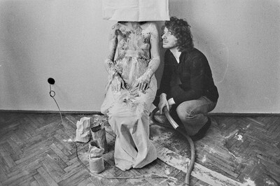 &bdquo;Żywa galeria&rdquo;, performance Krzysztofa Zarębskiego, ok. 1974