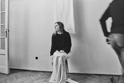&bdquo;Żywa galeria&rdquo;, performance Krzysztofa Zarębskiego, ok. 1974