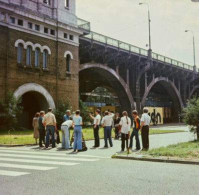CDN - Presentations of Young People's Art exhibition, under Poniatowski Bridge, Warsaw, 1977