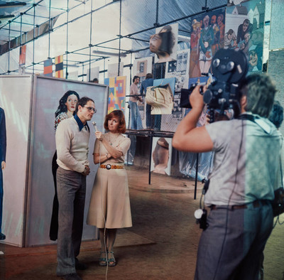CDN - Presentations of Young People's Art exhibition, under Poniatowski Bridge, Warsaw, 1977