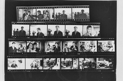 John P. Jacob w pracowni Zygmunta Rytki, Warszawa, 1986